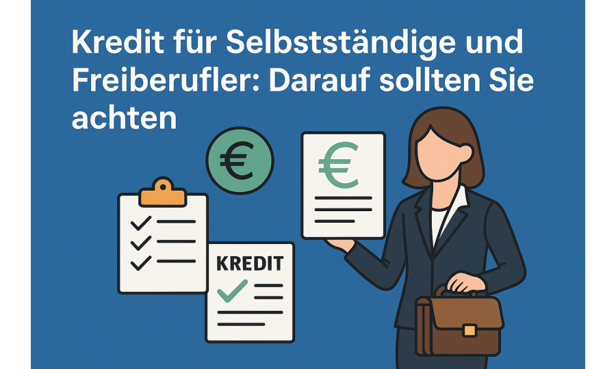Kredit für Selbstständige und Freiberufler: Darauf sollten Sie achten